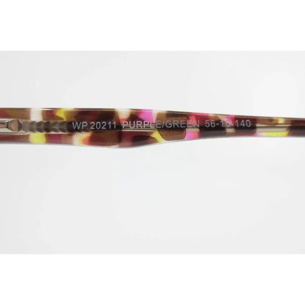 WP 20211 Purple Green Tortoise Cat Eye Eyeglass Frames 56-16-140 Women's Glasses